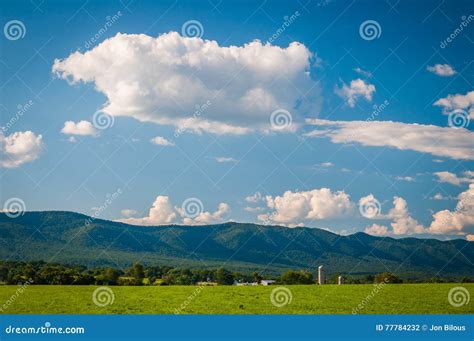 View Of Distant Mountains In The Rural Shenandoah Valley Of Virginia