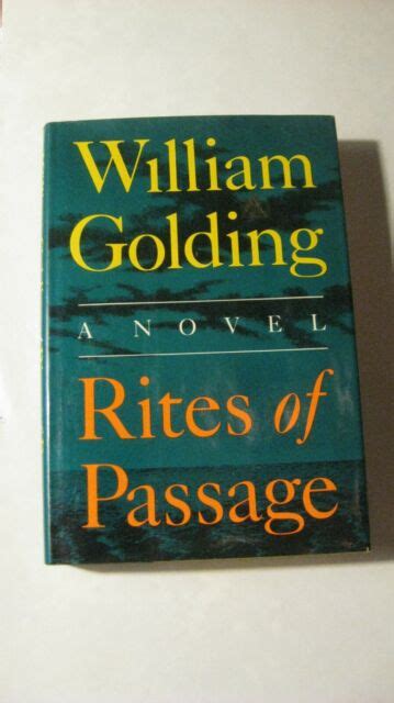 Rites Of Passage By William Golding 1980 Hardcover For Sale Online