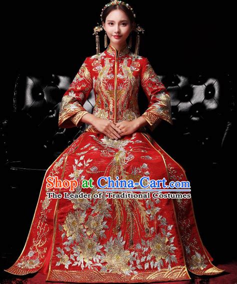 Traditional Ancient Chinese Wedding Costume China Style Xiuhe Suits