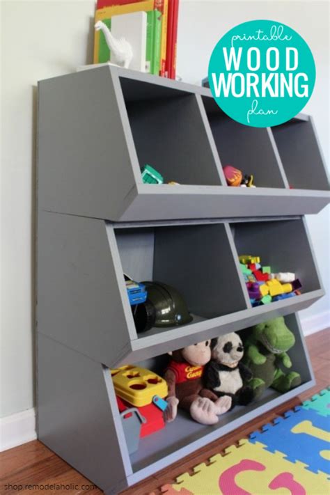Diy Cubby Storage Toy Organizer Woodworking Plans Remodelaholic
