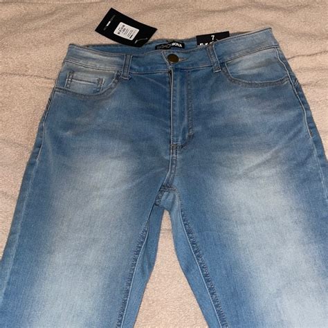 fashion nova jeans fashion nova alexa high rise booty lifter skinny jeans light blue wash