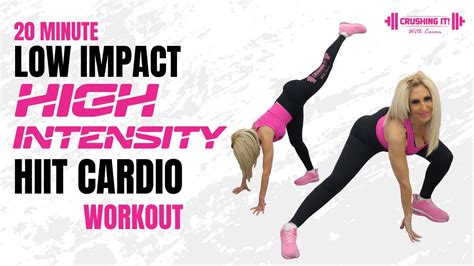20 Minute Low Impact High Intensity Hiit Cardio Workout Youtube