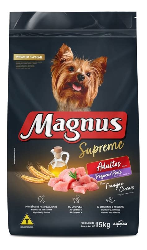 Magnus Supreme Adulto Porte Pequeno Frango Cereais Kg Frete Gr Tis