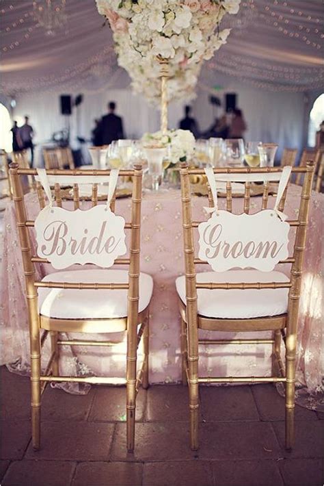 Check out our bride and groom signs for chairs selection for the very best in unique or custom, handmade pieces from our signs shops. 30+ Signage Wedding Chair Decor Ideas We Love | Deer Pearl ...