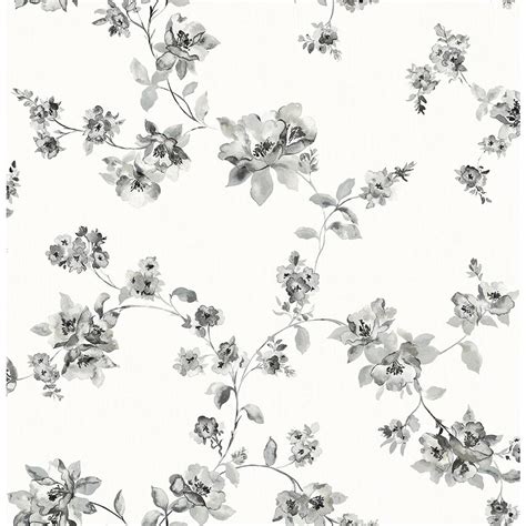 564 Sq Ft Cyrus Black Floral Wallpaper 3115 24482 The