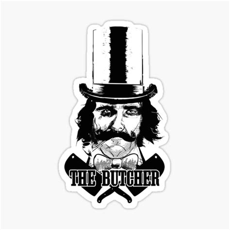 The Butcher Sticker For Sale By Filjo Redbubble