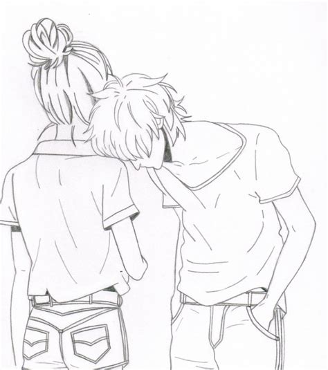 Anime Boy And Girl Drawing At Getdrawings Free Download