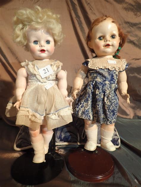 Lot 2 Pedigree Hard Plastic Dolls Made In England 1 In Original