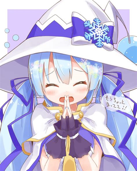 Safebooru 1girl Begging Blue Bow Blue Nails Blue Ribbon Bow Cloak Closed Eyes Commentary Dera