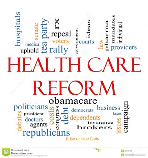 Insurance refers to a contractual arrangement in which one party, i.e. Health Care Reform Word Cloud Concept Royalty Free Stock Photography - Image: 25638437