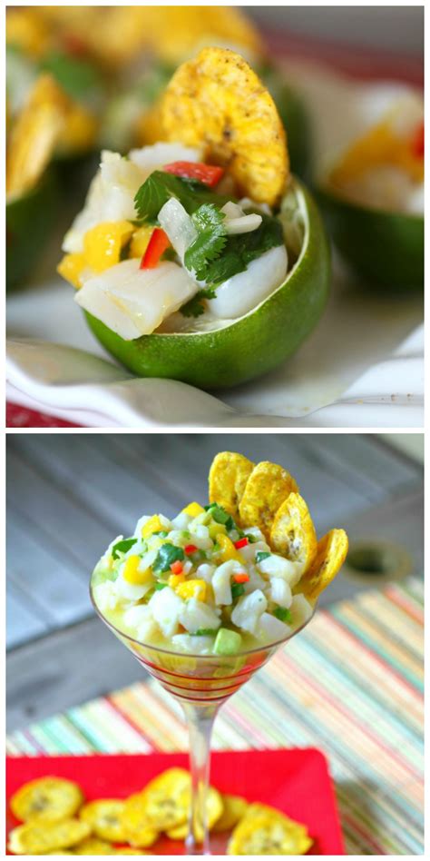 Saturated fats can raise your cholesterol. Scallop Ceviche with Baked Plantain Chips | Recipe | Food ...