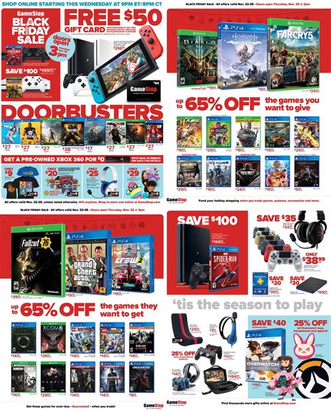 Gamestops Black Friday 2018 Deals 50 T Card With Mario Kart 8