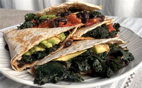 Vegan Quesadillas With Black Beans And Kale Vegerarchy