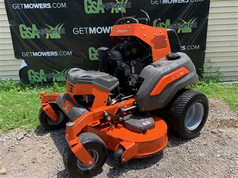 54in Husqvarna V554 Commercial Stand On Mower W245 Kaw 91 A Month