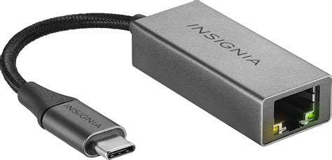 Best Buy Insignia USB C To Ethernet Adapter Black NS PA3C6E