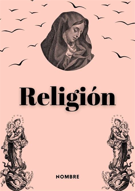 Carátulas De Religión Diseños Fáciles Y Bonitos