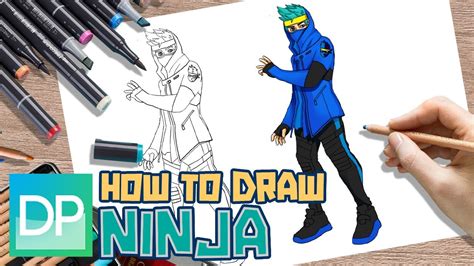 Drawpedia How To Draw Ninja From Fortnite Step By Step Drawing Tutorial Youtube