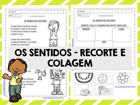 40 Atividades Sobre Os Cinco Sentidos Para Imprimir 8de