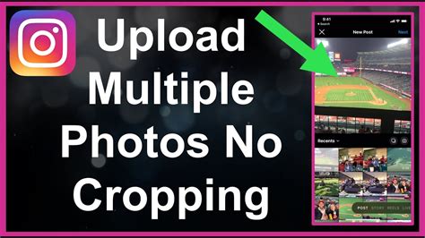How To Upload Multiple Photos Without Cropping To Instagram Youtube