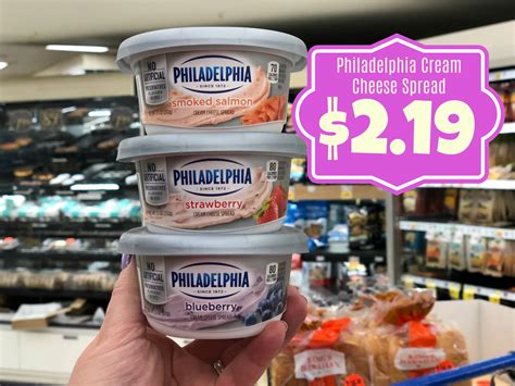 Philadelphia Coupon Cream Cheese Spread Only 219 With Kroger Mega