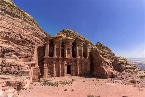 The Monastery Petra Jordan Stock Photo Image Of Ancient Heritage
