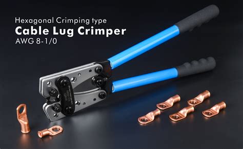 Iwiss Cable Lug Crimping Tool For Heavy Duty Wire Lugs Battery Terminal