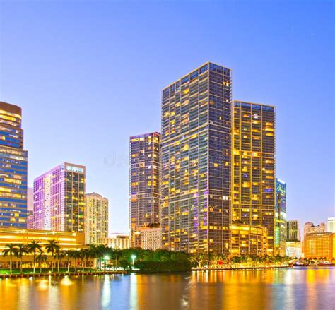 Miami Florida At Sunset Stock Photo Image Of South 60924216