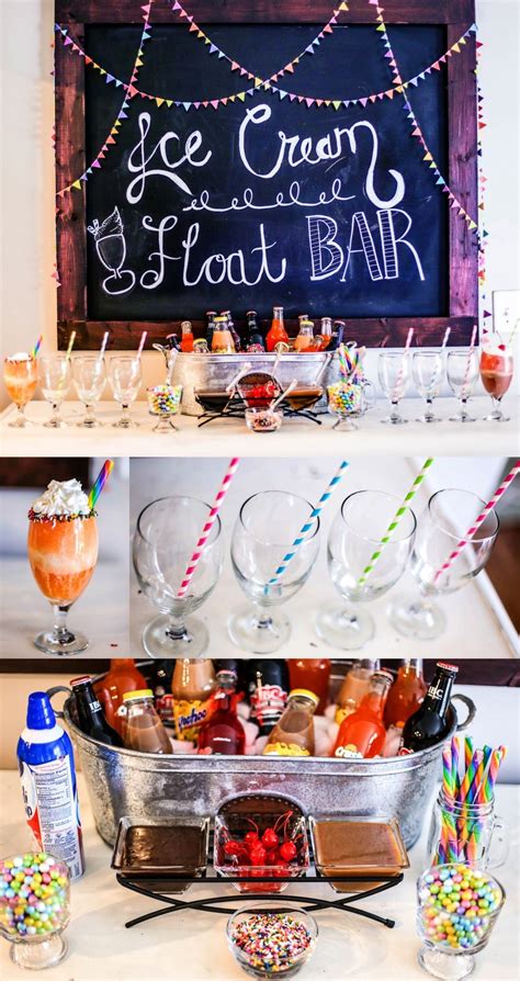 Ice Cream Float Bar Fun Party Ideas Happily Hughes Ice Cream