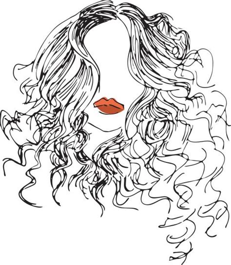 Best Curly Hair Illustrations Royalty Free Vector Graphics And Clip Art
