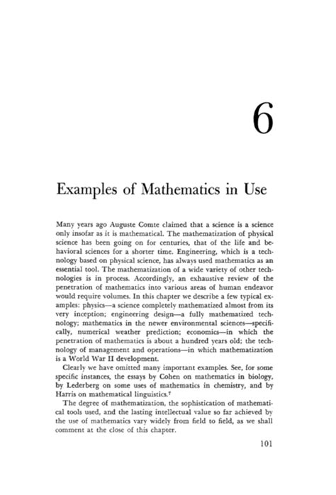 6 Examples Of Mathematics In Use The Mathematical