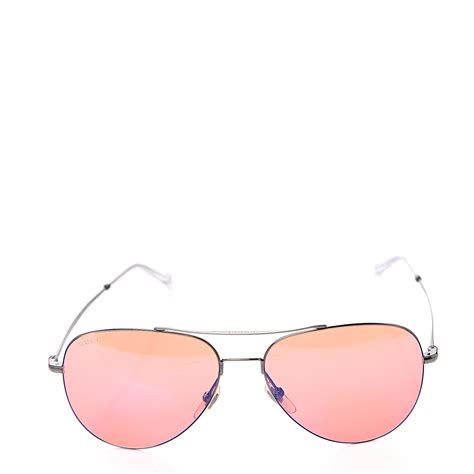 Gucci Aviator Gg0500s Sunglasses Pink 559974