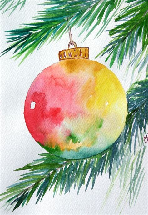 Easy Watercolour Christmas Cards To Paint Christmas Carol
