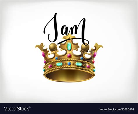 I Am King Handwritten Lettering Poster Royalty Free Vector
