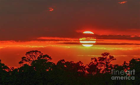 Fireball Sunset Photograph By Tom Claud Fine Art America