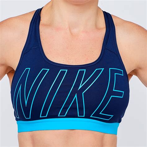 Nike Pro Womens Classic Logo Read Sports Bra Binary Blue