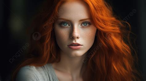 An Image Of A Girl In Red Hair Background Hot Redhead Picture