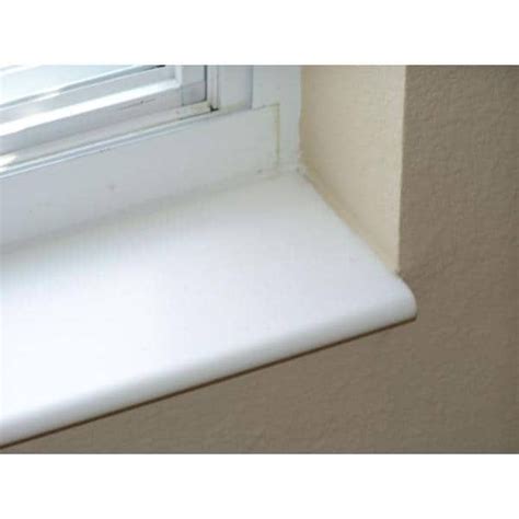 Siltech Innovative Windowsill Products Designer White 12 In X 5 78 In X 36 In Acrylic