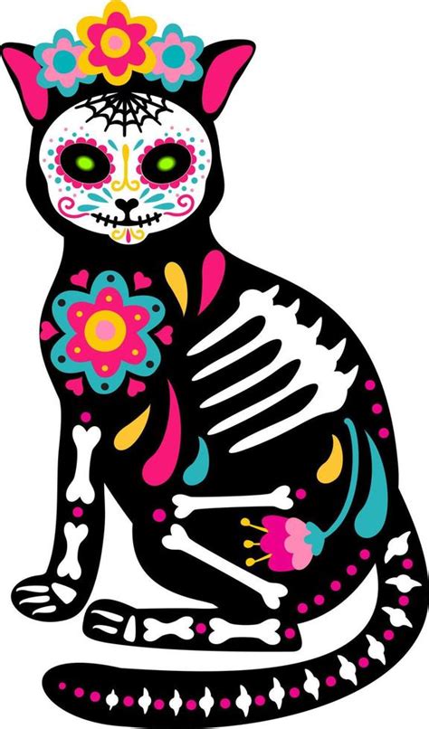 Day Of The Dead Dia De Los Muertos Animal Skull And Skeleton