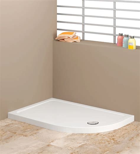 Asymmetric Shower Tray Asymmetric Acrylic Deep Monoblock Slim Flat Bath