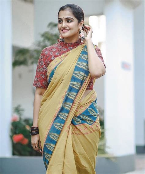 ramya nambessan shows how to add drama to your workwear saree in 2021 saree saree designs