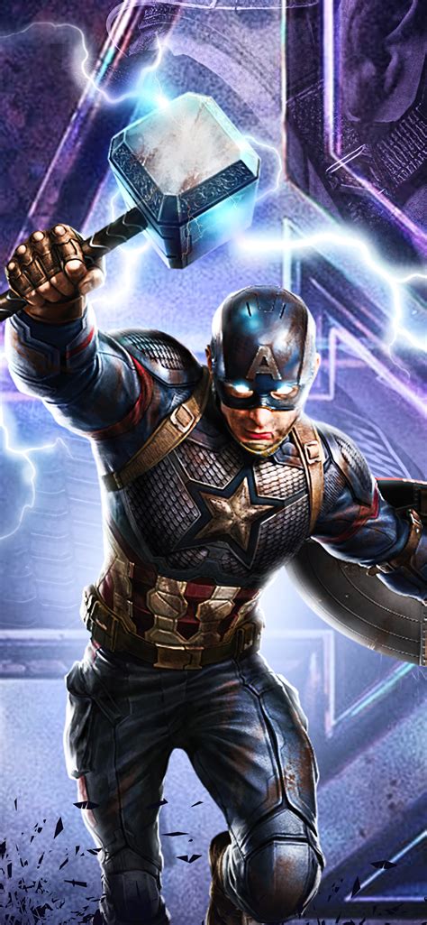 1242x2688 Captain America Avengers Endgame 2020 Iphone XS MAX HD 4k