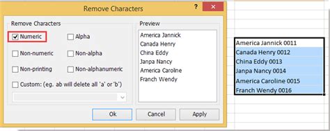 Each password must contain at least one . Quickly remove numeric, alphabetic, non-printable or alphanumeric ...