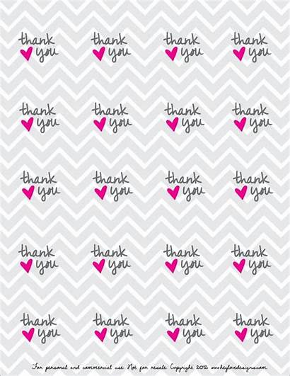 Thank Printable Tags Stickers Labels Gift Tag