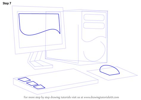 How to draw 3d laptop in perspective, step by step very easy drawing tutorial,art tutorial youtube video you can watch the video at slow speed or pause if. Learn How to Draw a Computer (Computers) Step by Step ...