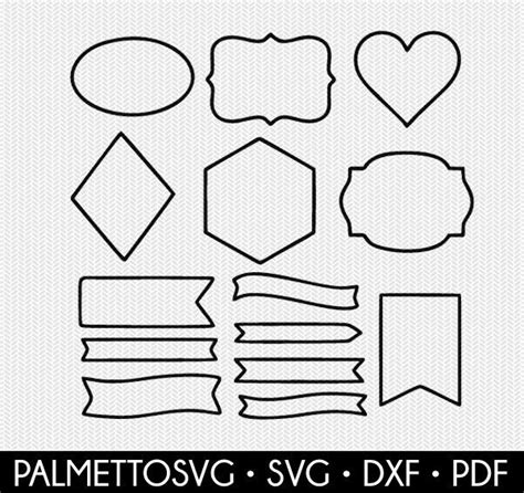 Shapes Svg Dxf Cut File Instant Download Stencil Silhouette Cameo