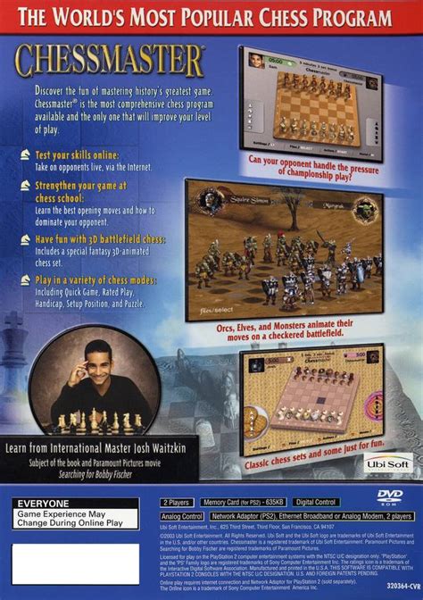 Chessmaster Sony Playstation 2 Game