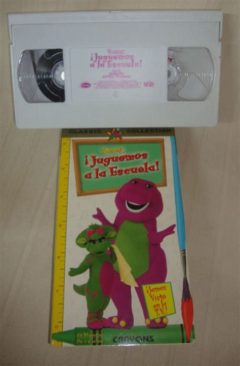 Barney Juguemos A La Escuela Crayons En Espanol Spanish Edition Vhs