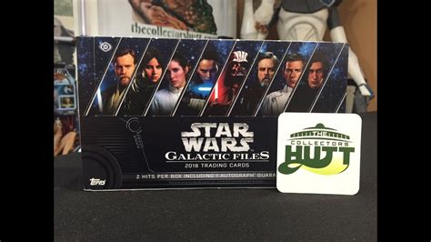 Topps Star Wars Galactic Files 2018 Trading Cards Box Break 1 Hobby