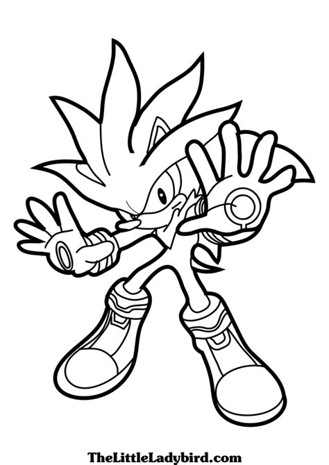Dibujos De Super Sonic Para Colorear - Para Colorear