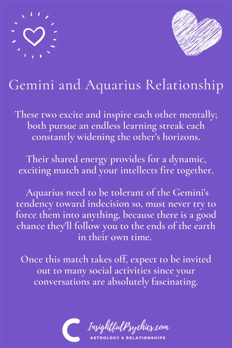 Aquarius And Gemini Compatibility Sex Love And Friendship